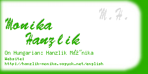 monika hanzlik business card